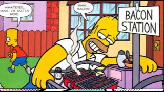 Bart Simpson Comic 28 Milhouse sell girl cookies, Bart sneaks into movies #90s #90skids #comics