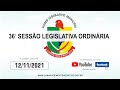 36ª Sessão Ordinária - Monte Negro/RO (12/11/2021)