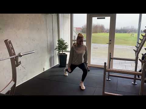 Split squat med håndvægte