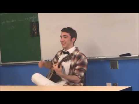 Common Ground High School Class of 2017's Alex performs on the guitar