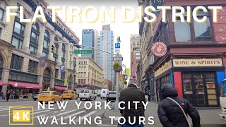 [4K] NYC Walking Tours | Flatiron District in Spring