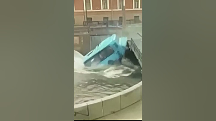 Bus plunges off a bridge in the Russian city of St. Petersburg
