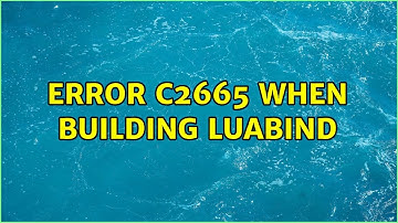 Error C2665 when building luabind (2 Solutions!!)
