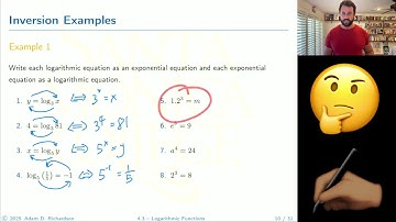 4.3 – Logarithmic Functions