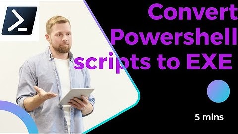 How to convert your powershell script to an portable executable file easily.