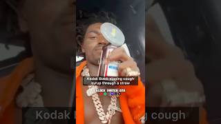 Kodak Black sipping cough syrup through a straw #shorts