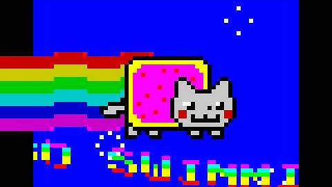 Nyantro by HOOY-PROGRAM (ZX Spectrum demo)