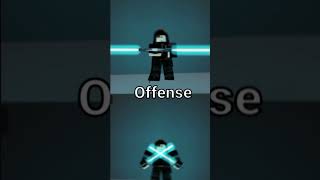 Saber showdown Staff vs Duals #sabershowdown #roblox #Bloxdonut