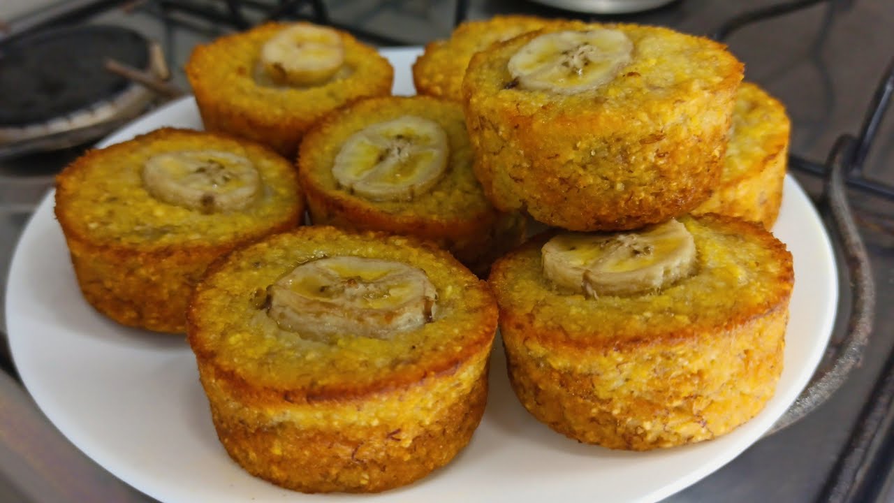 TEM FLOCÃO E BANANA?FAÇA ESSE CAFÉ DA MANHÃ COM SÓ 1 OVO PRONTO EM MINUTOS DELICIOSO E FÁCIL