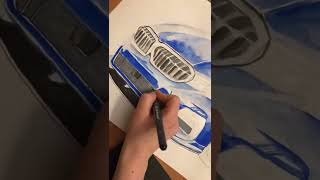 Как нарисовать машину BMW