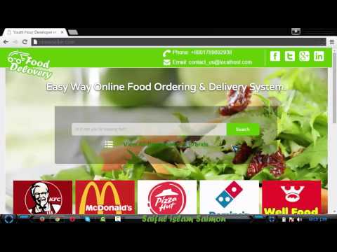 I'm Design a Website   Food Ordering and Delivery System