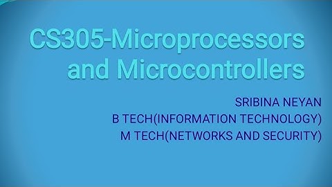 CS 305 8086 Assembler directives