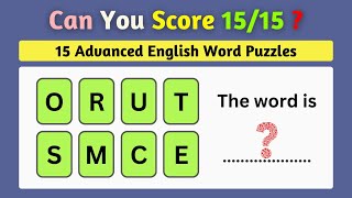 15 Advanced English Word Puzzles