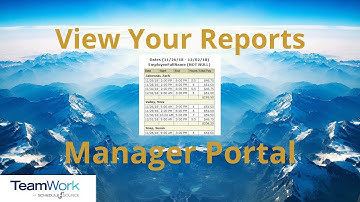 TeamWork 5 Manager Tutorial: How to View Your Reports