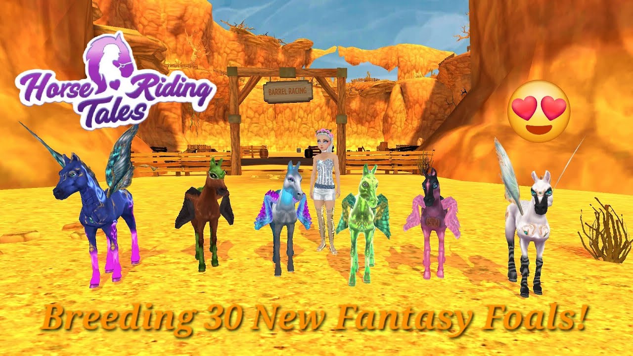 HORSE RIDING TALES - Breeding 30 New Fantasy Foals!