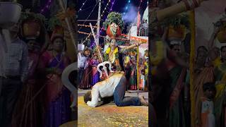 Rakesh Bonam Anna Yellamma Sigam 😱😱Trishul on Men 💥💥#trending #youtube #viral #shorts