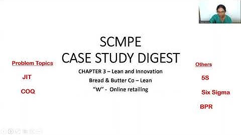 CA FINAL SCMPE CASE STUDY DIGEST - CHAPTER 3 (Lean manufacturing)