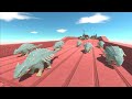 Race to eat Ankylosaurus Bumpy - Animal Revolt Battle Simulator