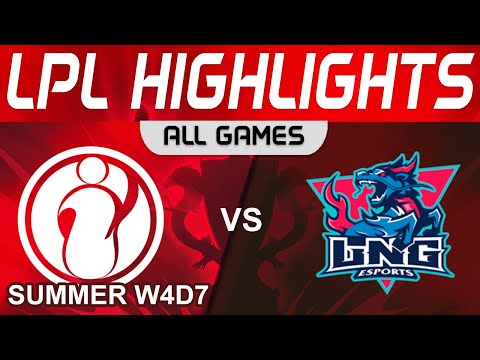 IG vs LNG Highlights ALL GAMES LPL Summer Season 2023 W4D7 Invictus Gaming vs LNG Esports by Onivia