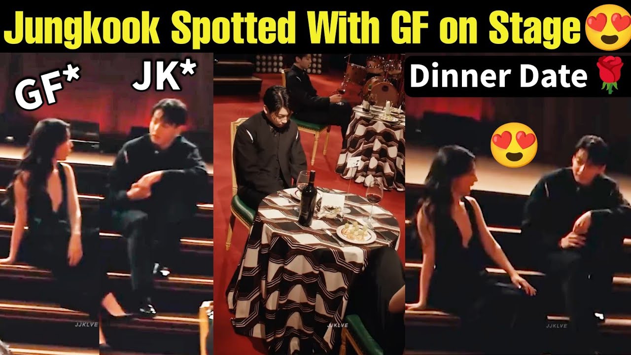 Jungkook Spotted With GF on Stage 😍 BTS JK Dinner Date with Girlfriend