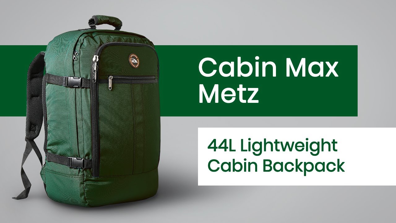 Cabin Max Metz Sac à Dos de Voyage Bagage à Main Approuvé comme Valise  Cabine – Sac pour Avion 55x40x20 cm 44L