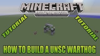 Minecraft Xbox Edition Tutorial How To Build A UNSC Warthog