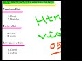05 TO DISPLAY MANY ORDERED LISTS ( HTML)