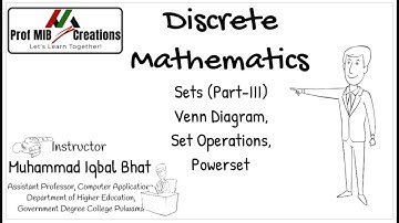 Discrete Mathematics - set operations, venn diagram, powerset