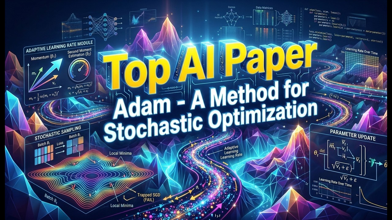 Top AI Paper Brief - Adam A Method for Stochastic Optimization - YouTube