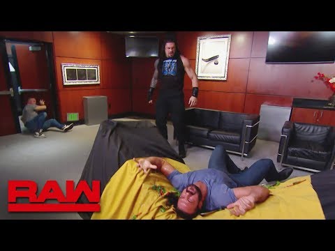 Roman Reigns storms into Shane McMahon’s VIP room: Raw, June 17, 2019