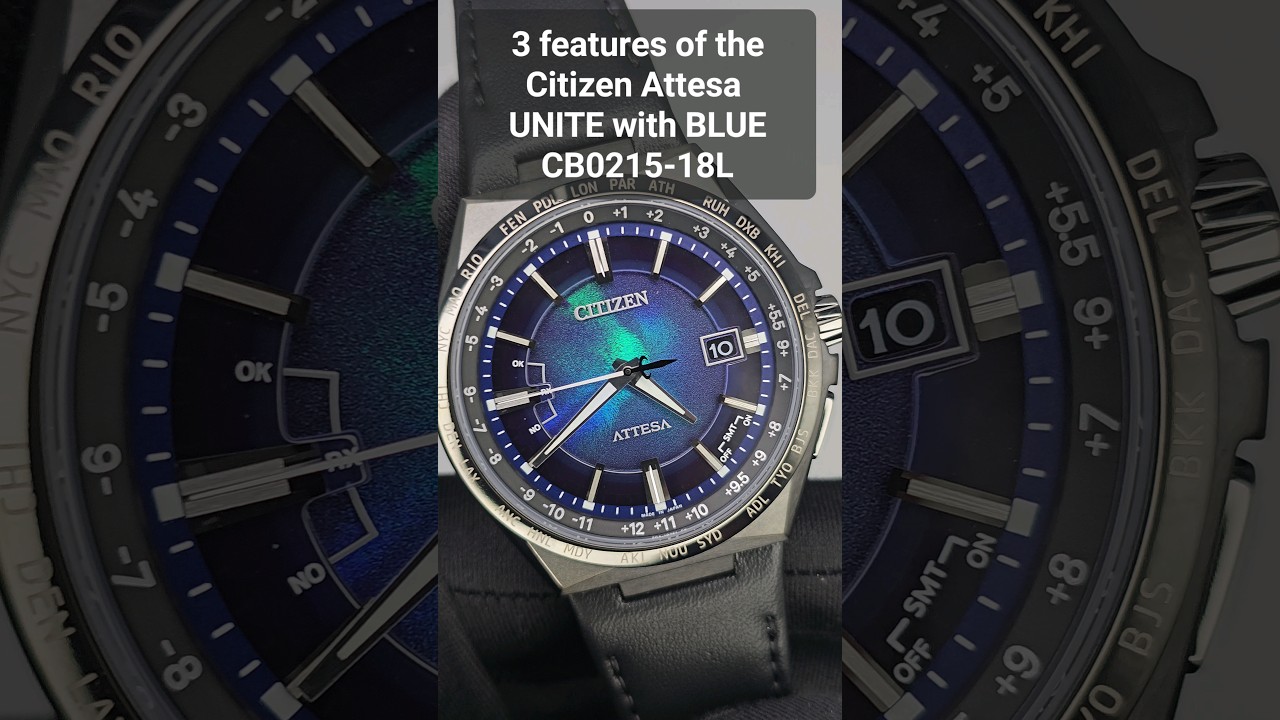 3 features of the Citizen Attesa UNITE with BLUE Limited Edition