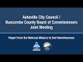 Asheville City Council / Buncombe County Board of Commissioners Joint Meeting