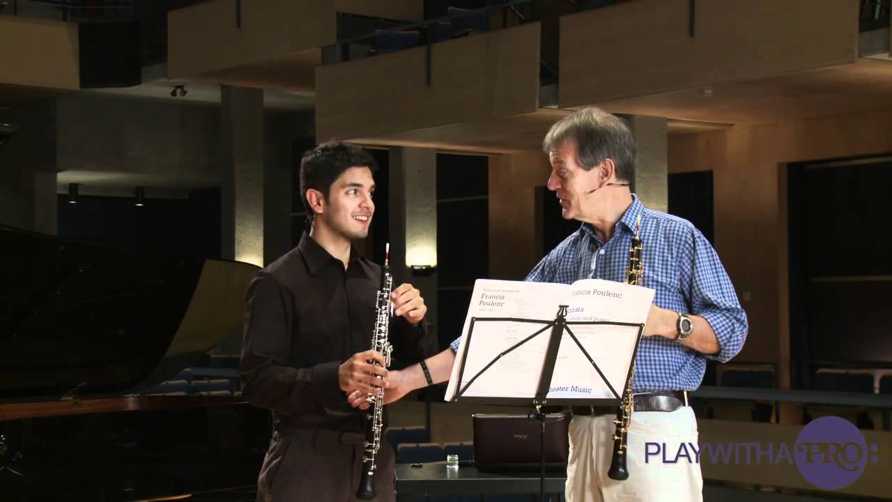 Oboe lessons, Schellenberger teaching Poulenc oboe Sonata YouTube