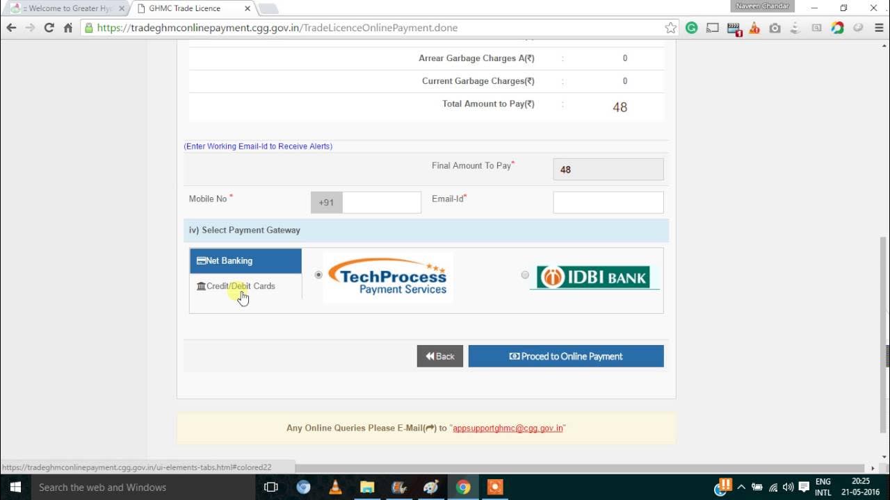 GHMC Trade License Tax Online Payment Help Video YouTube ghmc-trade-license-tax-online-payment-help-video-youtube
