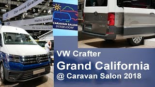 Vw Grand California 600 680 Caravan Salon Düsseldorf 2018 World Premiere Volkswagen Crafter T6