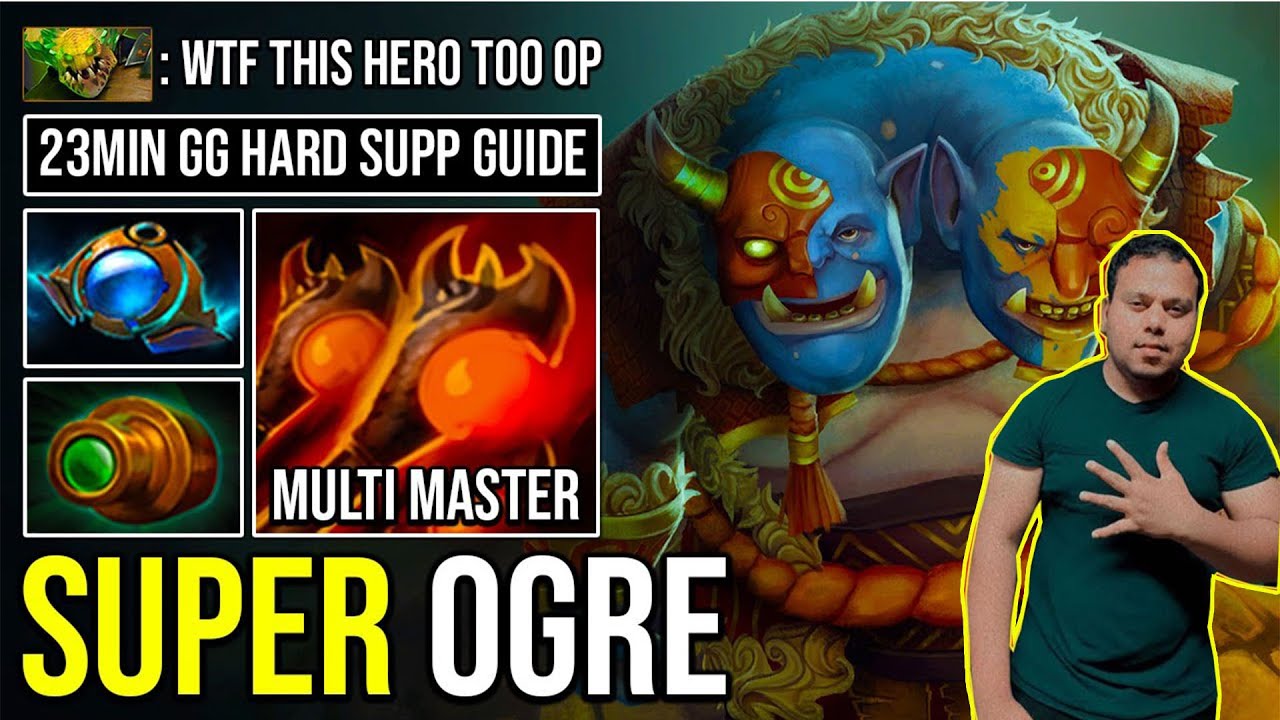 SUPERB HARD SUPPORT Ogre Magi Aether Lens + Keen Optic Max Cast Range Deleted ALL Dota 2