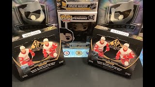 Opening 2 hobby boxes of 2021-2022 upper deck SP Authentic hockey!