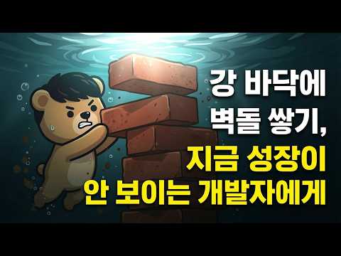 강바닥에 벽돌 쌓기 - 지금 성장이 안 보이는 개발자에게