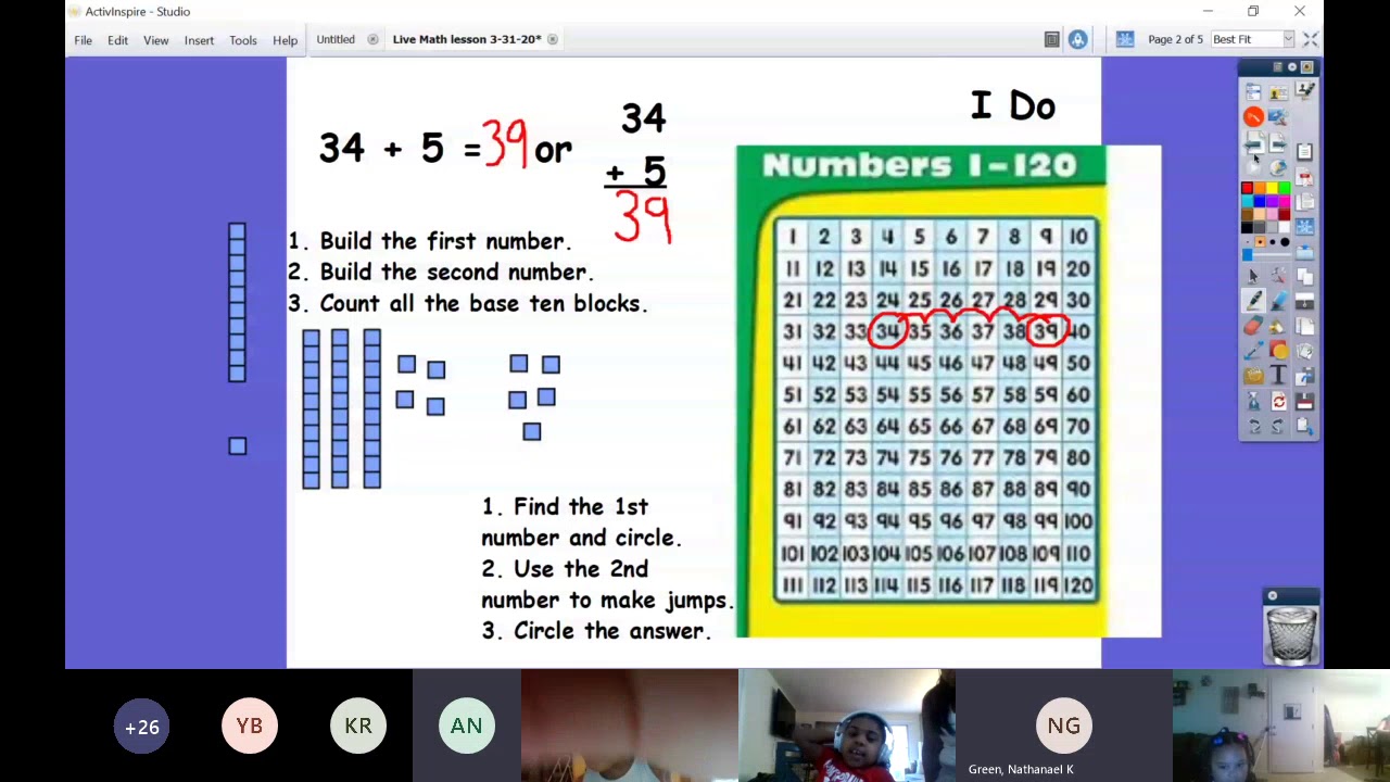 Week 3 Tuesday Lesson: Math Adding 2 digit to 1 digit numbers - YouTube