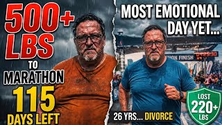 What happens when you lose your mind and lose weight? 500+ lbs to marathon 115 days left.
