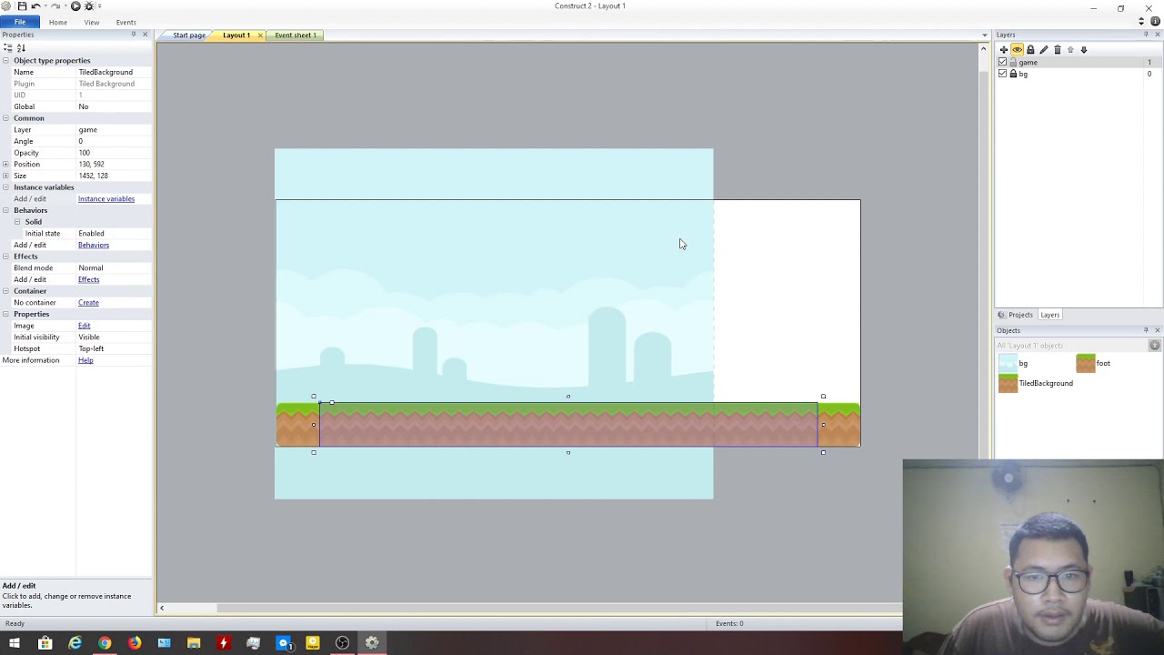 สอนสร้างเกมรูปแบบ Platform ด้วยโปรแกรม Construct 2 EP.1 - YouTube