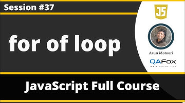 for of loop with Strings, Arrays, Sets and Maps (JavaScript for Beginners - Part 37)