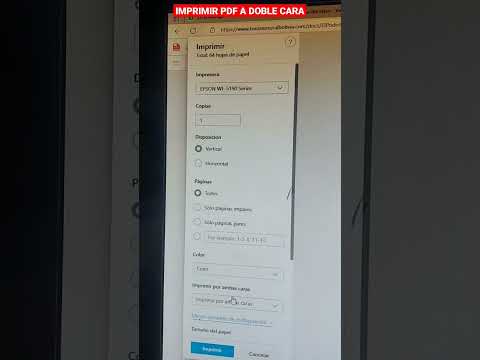 Video: ¿Cómo imprimo en ambas caras del canon de papel?
