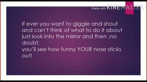 MLZS JHANSI CLASS 4 English Poem Noses