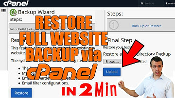 How to Restore Full Website Backup via cPanel [STEP BY STEP]☑️