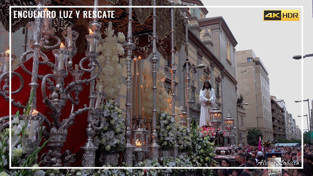 ENCUENTRO ENTRE LUZ Y RESCATE | Calle Recogidas | Granada 2022 [4K-HDR]