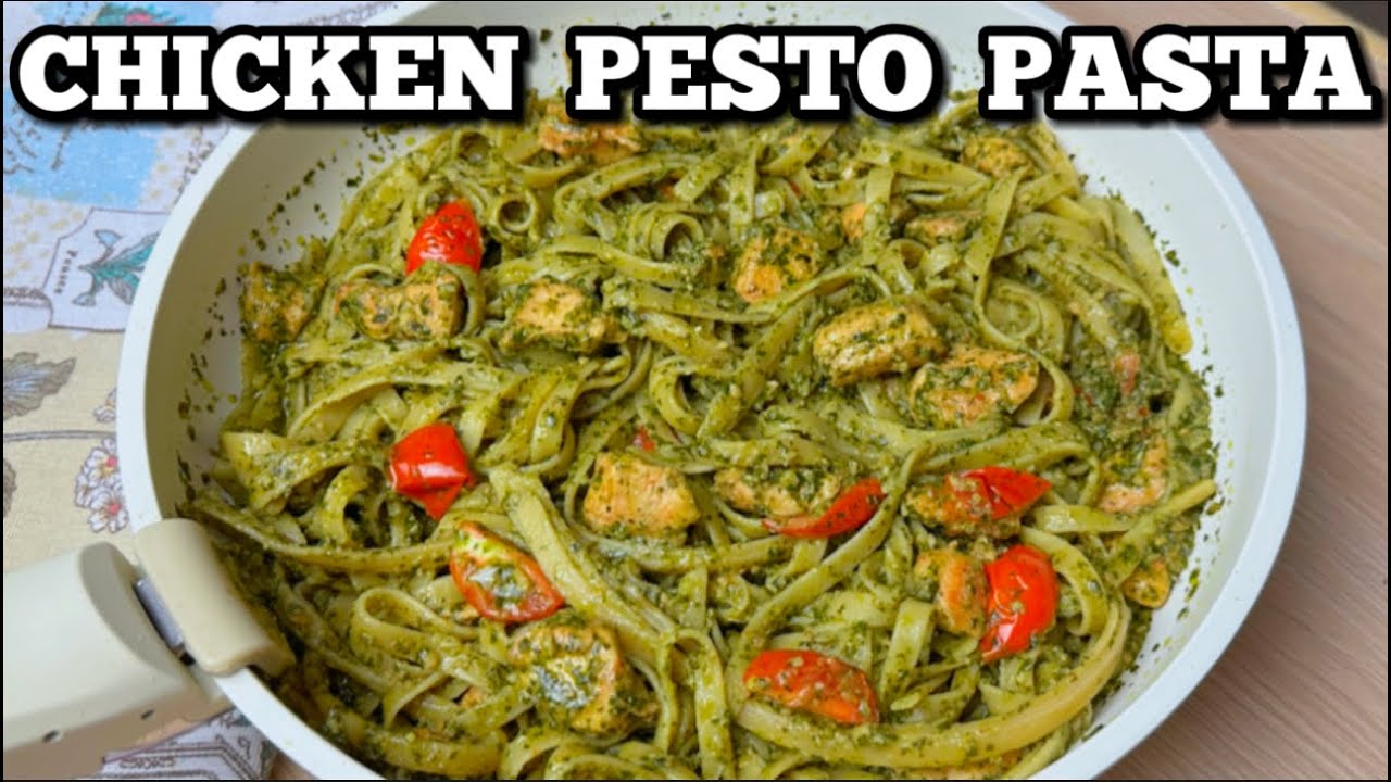 CHICKEN PESTO PASTA | NO CREAM PESTO PASTA | HUNGRY MOM COOKING