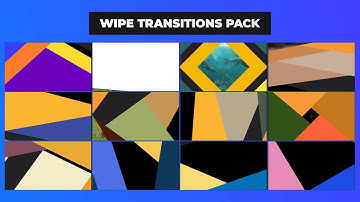 Wipe Transition Pack After Effects Template | Adobe Creative Cloud | No Plug-in Required