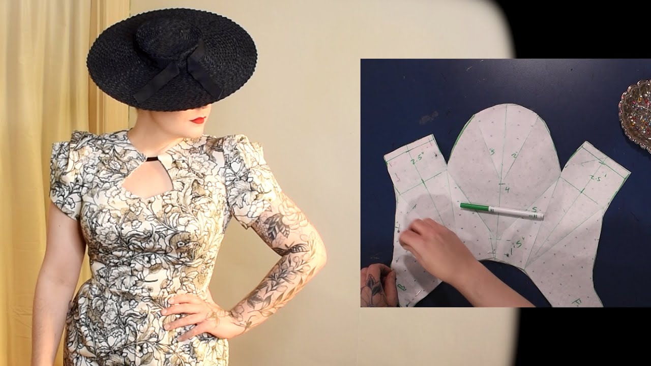 Fun Sleeves & Flouncy Hems // A Retro Sateen Dress