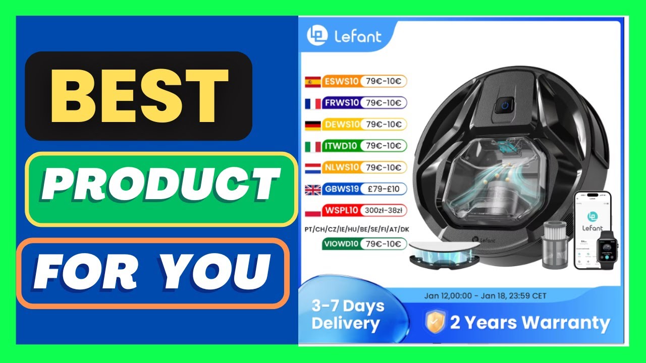 Lefant M320 Robot Vacuum Cleaner with Mop,